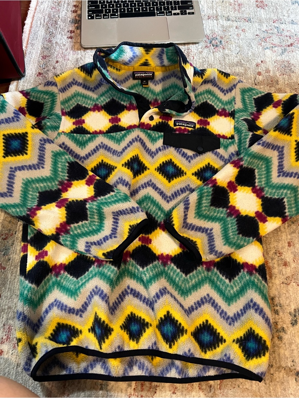 Patagonia Multicolor Geometric Fleece Pullover